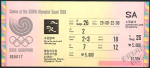 1988年第二十四届奥运会门票（2）