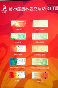 2008年第二十九届北京奥运会门票展示