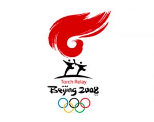 北京奥运火炬传递标志