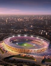 夜空下的伦敦奥林匹克体育场