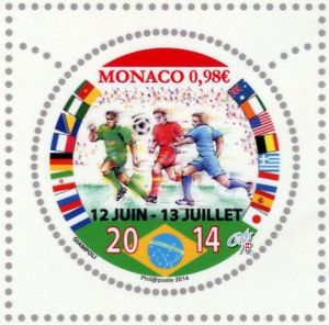 摩纳哥发行的巴西世界杯邮票