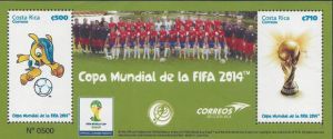 哥斯达黎加发行的世界杯邮票
