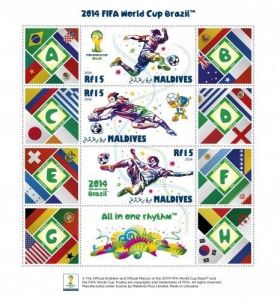 马尔代夫发行的世界杯邮票