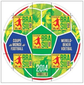 比利时发行的世界杯邮票