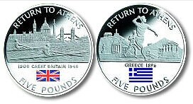直布罗陀发行的2004雅典奥运会纪念币