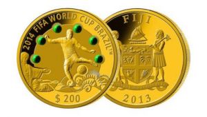 斐济发行的世界杯纪念币