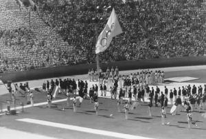 1932年7月30日，洛杉矶奥运会开幕式现场