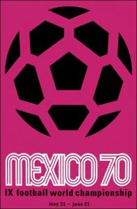 1970年墨西哥世界杯海报样式