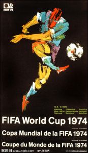 1974年联邦德国世界杯海报
