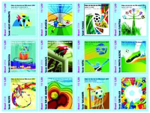 《巴西2014世界杯足球赛—举办城市》邮票