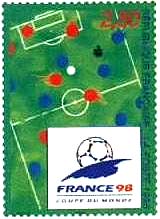1998年法国世界杯发行的第一套邮票