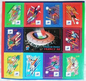 1998年法国世界杯发行的第四套邮票