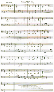 马来西亚国歌乐谱