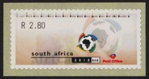 南非2004年4月发行“世界杯足球赛”邮票一枚