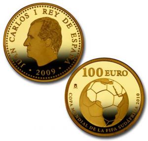 2010南非世界杯冠军纪念金银币