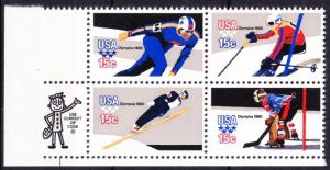 1980年第十三届普莱西德湖冬奥会纪念邮票