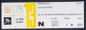 1976年因斯布鲁克冬奥会门票