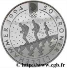 1994年冬奥会纪念币50克朗反面图