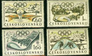 1968格勒诺布尔冬奥会纪念邮票