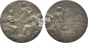1908伦敦世博会纪念币
