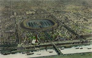 1867年世界博览会的正式鸟瞰图