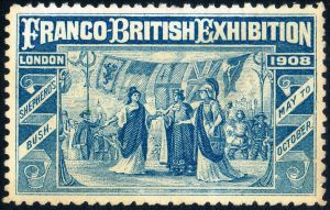 1908伦敦世博会邮票图片