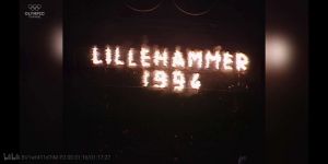 LILLEHAMMER1994字样的焰火