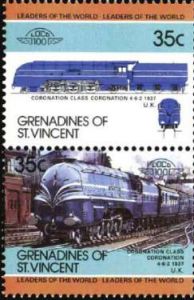 加冕号蒸汽机车邮票
