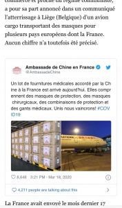 中国驻法国大使馆提供