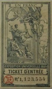 1889巴黎世博会门票