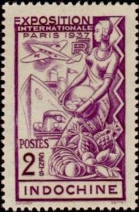 1937巴黎博览会法国赤道非洲邮票